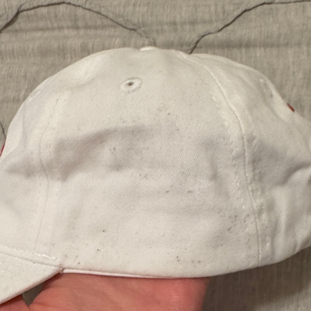 Baggu Chicago Hot Dog Embroidered White Baseball Hat Cap - Picture 5 of 6